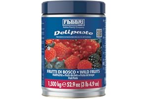 Fabbri Delipaste Wild Fruits, Flavoring Compound for Gelato, Ice Cream, Soft Serve, Pastry and Confectionary - 1 Tin of 3.3 lb