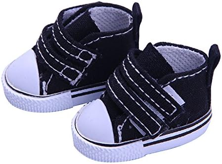gperw Hot 14 Inch Girl Shoes Doll Dress Toy Dollhouse Accessories Doll Clothes Girls' Gifts (Black)