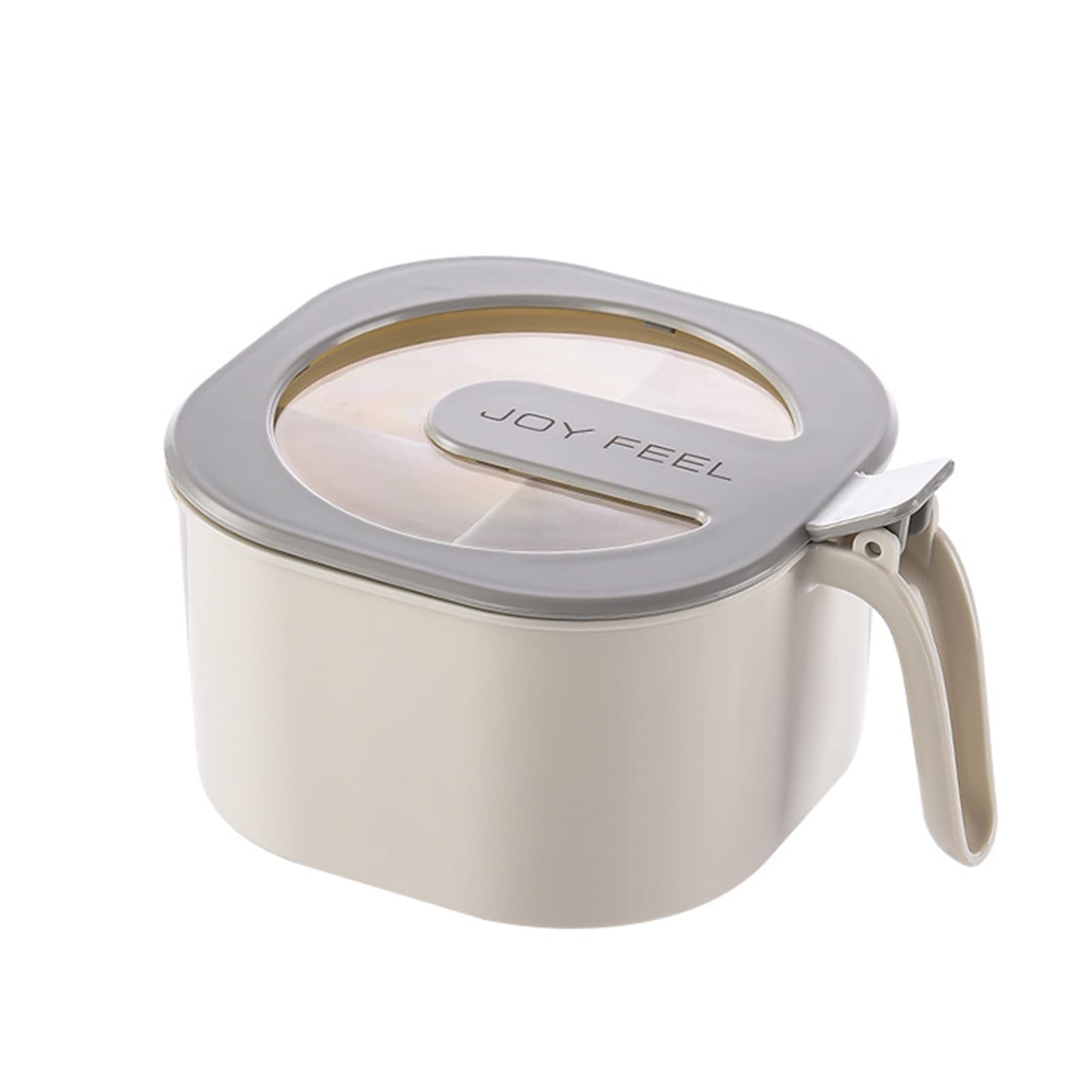 Spice Bottle, Transparent Lid Spice Container 4 in 1 for Cooking (White)