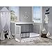 Dream On Me Chesapeake 5-In-1 Convertible Crib, Platinum and Navy