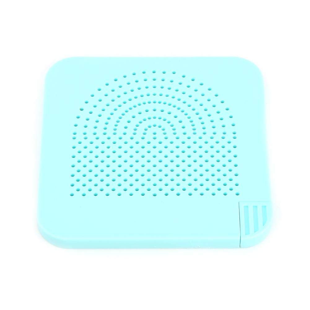 DIY Paper Craft Quilling Tool Roll Grid Guide Tool with Stainless Steel Pins Storage Draw for DIY Paper Quiling (Blue)