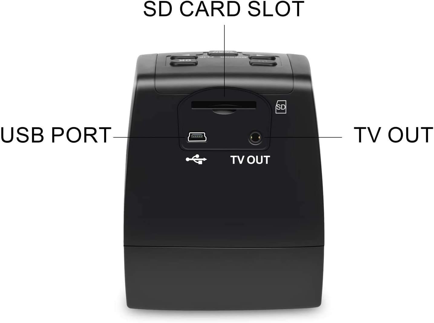 DIGITNOW Film Scanners with 22MP Converts 126KPK/135/110/Super 8 Films, Slides & Negatives All in One into Digital Photos, 2.4" LCD Screen, Impressive 128MB Built-in Memory: Electronics