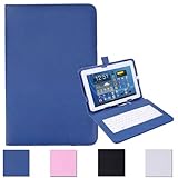 HDE-Universal-10-Tablet-Folding-Leather-Folio-Case-Cover-Stand-w-Keyboard-Blue