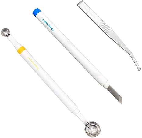 Amazon Co Jp くり抜き器 切り出し刀 ピンセット 3点セット フルーツスプーン フルーツクリぬき 抜型 フルーツくり抜き器 両頭球型 ダブルエンド 多機能 ステンレス製 スイカ メロン アイスクリン デコレーション パテイー お迎え ホーム キッチン