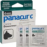 Panacur C Canine Dewormer Dogs 2 Gram Each Packet Treats 20 lbs (3 Packets)