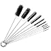 HappyGo 10 pcs Drinking Straw Cleaning Brush Set for Lab Tube Glasses Keyboard Jewelry,Gun Cleaning