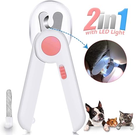Nail Clipper Pet With LED Light Dog Cat Claw Blood Line Cat Nail