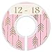 Mumsy Goose Nursery Closet Dividers, Closet Organizers, Baby Girl Clothes Dividers Pink Gold