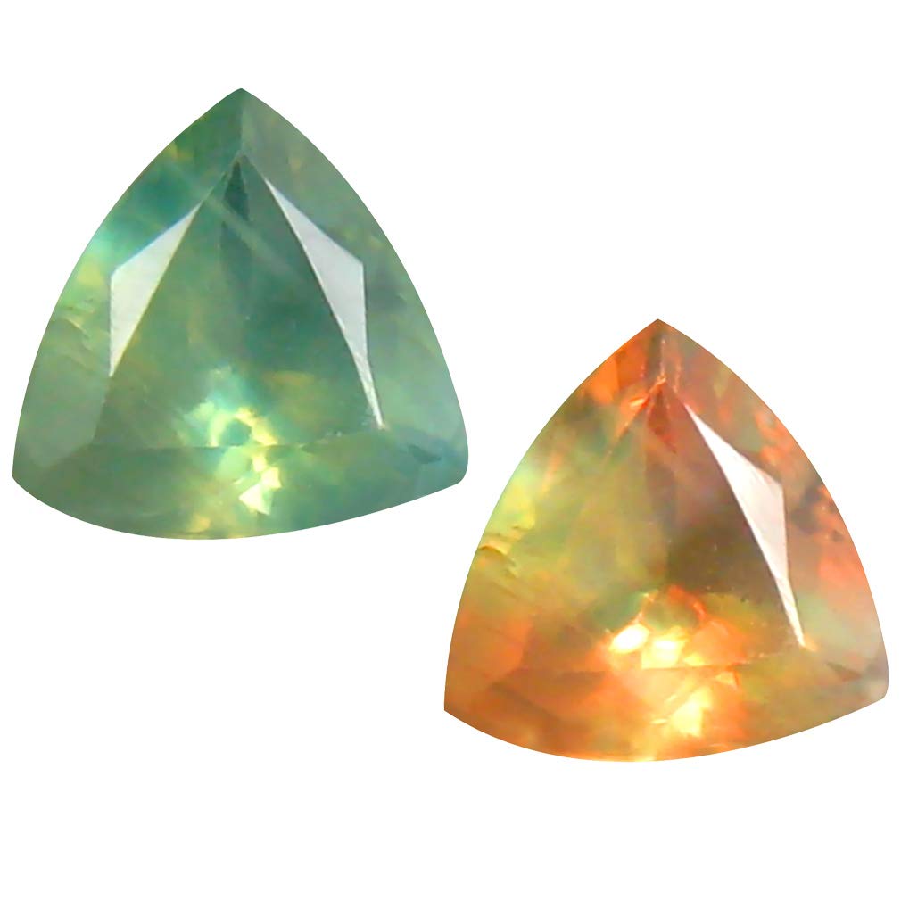 0.27 ct TRILLION SHAPE (4 x 4 mm) 100% NATURAL (UN-HEATED) COLOR CHANGE ALEXANDRITE LOOSE GEMSTONE