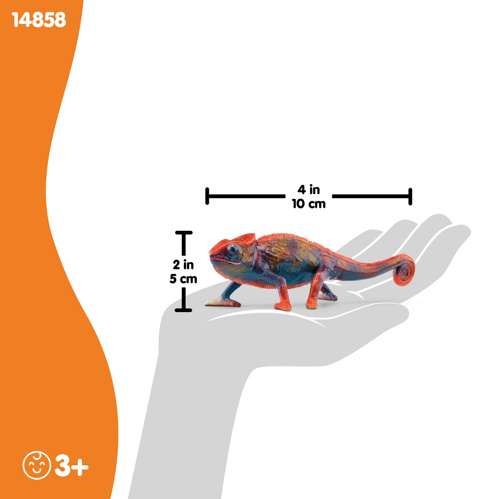 SCHLEICH WILD Life | Chamäleon 14858 | detailgetreue Tierfigur mit Farbwechsel | Zoo Spielzeug | tolles Geschenk für Jungen und Mädchen | Deko für Geburtstag | Spielfigur ab 3 Jahren | 10 x 3 x 5 cm 7