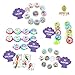 Joyful Toys Mermaid Party Favors 100Pcs - Mermaid Party Supplies Bracelet, Keychain, Rings, Badges, Clips, Tambourines, Stickers, Tattoos, Mazes, Birthday Gifts