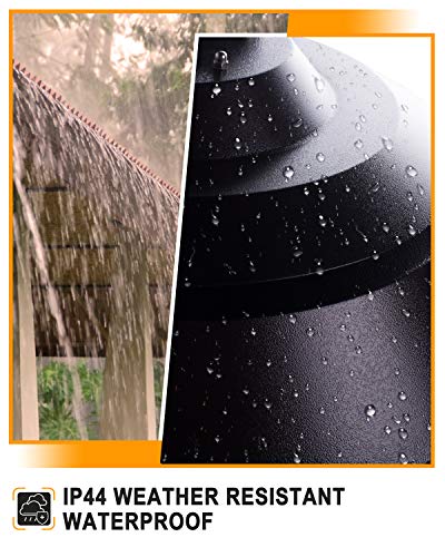 Star Patio Electric Patio Heater with Remote, Outdoor Ceiling Patio Heater, Hanging Patio Heater, Infrared Heaters with 3 Power Settings (600W/900W/1500W), Hammered Bronze Finished, STP1566-C - Thumbnail 4