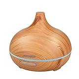 ARCHEER Essential Oil Diffuser, 300ml Cool Mist Humidifier with Color Changing LED Lights Ultrasonic Aroma Diffuser for Office Home Bedroom Living Room Study Yoga Spa, Baby Room