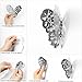 pinkblume Silver Butterfly Decorations 3D Butterfies Stickers Wall Decor DIY Home Decorations Removable Wall Decals Murals for Home Living Room Babys Kids Bedroom Showcase Nursery Art Decor (36PCS)