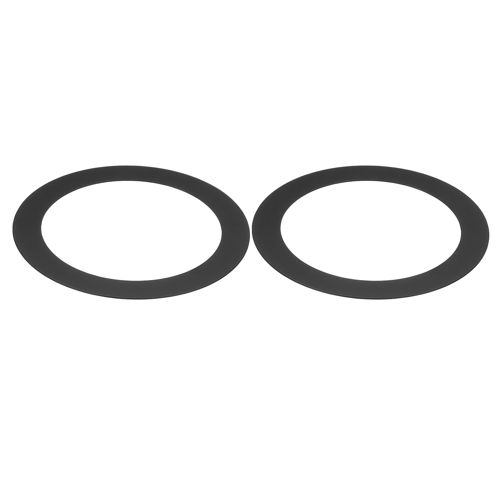 PATIKIL Metal Goof Trim Ring, 2 Pcs 3.94" OD x 2.99" ID Black Recessed Light Trim Ring for Recessed Can Downlight