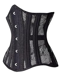 Corsé de entrenamiento de cintura alta para trabajo pesado con doble paleta de acero, 24