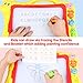 Meland Magnetic Drawing Board, 12.8 Inch Doodle Board for Kids Learning, White, Multicolored