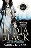 Front cover for the book India Black and the Rajah's Ruby by Carol K. Carr