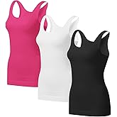 EUYZOU Women's Tummy Control Shapewear Tank Tops - Seamless Body Shaper Compression Top