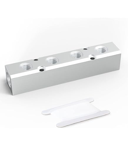 Blochet (manifold) En Aluminium à Croix, 4 Voies Femelles 1/8" - Réf. 2121001 - Marque EUROFIT, Neuf