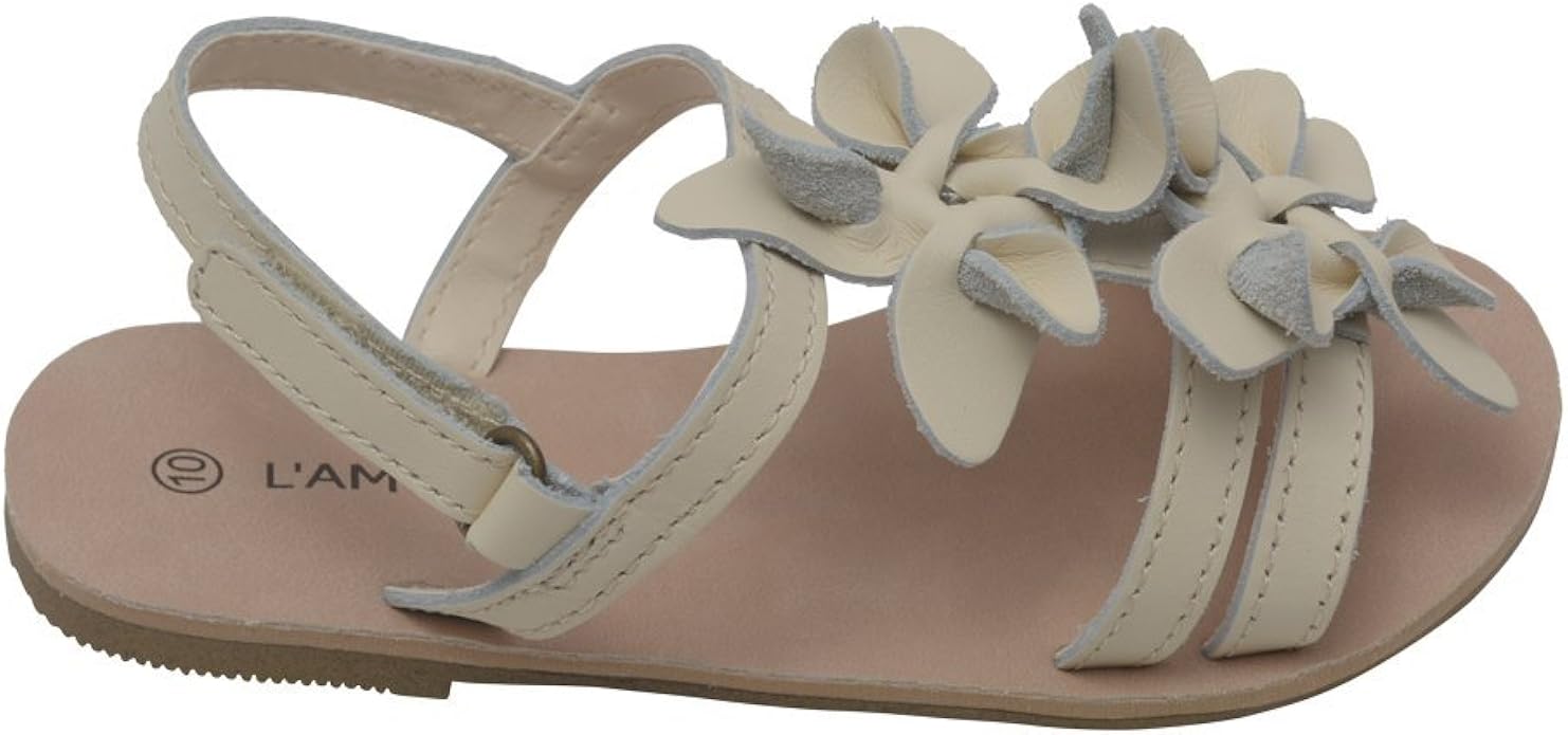 girls cream sandals