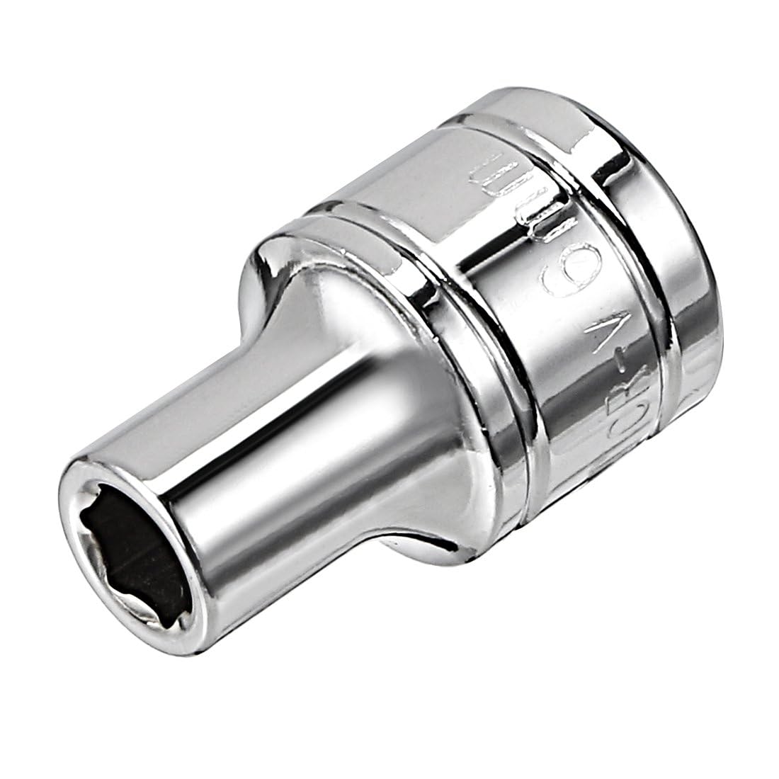 TOP-VIGOR 3/8-Inch Drive 6mm 6-Point Shallow Socket, Metric, Cr-V Drive Socket for Auto Repairing and Household