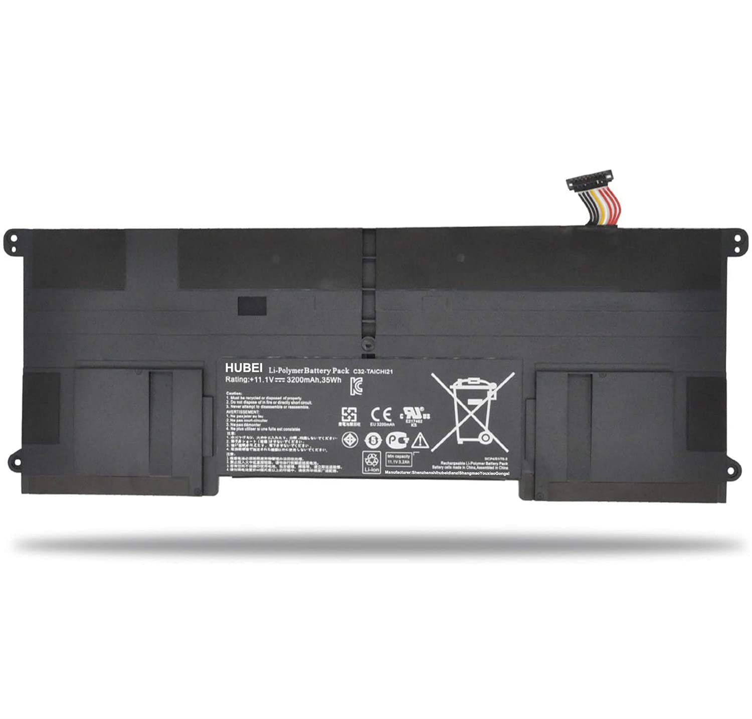 C32-TAICHI21 Laptop Battery Replacement for Asus Ultrabook Taichi 21 21-DH51 21-DH71 21-UH71 21-UH51 21-CW001H 21-CW001P 21-CW002H 21-CW003H 21-CW004H 21-CW005P 21-CW009H Series(11.1V 35Wh)