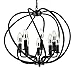 LITFAD Industrial Adjustable Wrought Iron Vintage Retro Pendant Light 22
