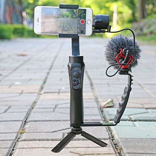 Tripod Stand Mini for ZHIYUN Smooth 4 Q Selfie Stick Monopod Tripod mount Stabilizer on DSLR Cameras Smartphones, Portable Folding Desktop Stand for Projector Feiyu DJI OSMO Mobile 2 Gimbal - Thumbnail 2