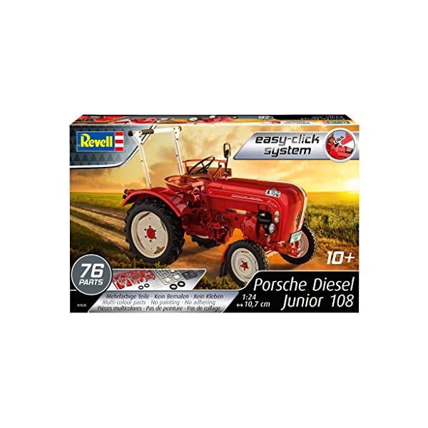 Revell Revell_07820, Traktor-Bausatz 1:24, 10,7 cm Porsche Junior 108, bunt – Bild 3