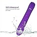 Vibrator Electric Handheld -10 Vibration Patterns - Silicone Bullet Sex Vibrator - Waterproof vibrator for women, Powerful & Quiet Vibration - Packaged Handheld Vibrator, Pink, Lyps Annabelle (Purple)
