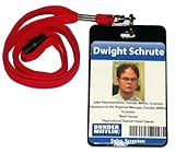 The Office TV show Dwight Schrute Dunder Mifflin official ID Badge prop