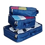 Yepal 3 Piece Lightweight Packing Cubes Set Ideal for Travel Organizers