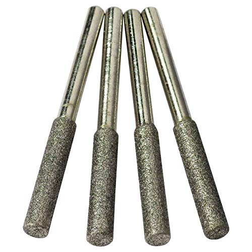 HTS 111C2-4 4 Pack 5/32" Diamond Chainsaw Sharpening Rotary Bit Set with 1/8" Shank