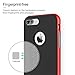 iPhone 7 Plus Case, ROCK [Royce] - Black & Red [Ultra Thin][Heavy Duty][Metal Texture Side Buttons][Dual Layered][Slim Fit][Hard PC + Soft TPU] For Apple iPhone 7 Plus