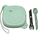 UCO 5-Piece Lunch Kit with Bowl, Plate, and 4-in-1 Spork Utensil Set, Stone Blue