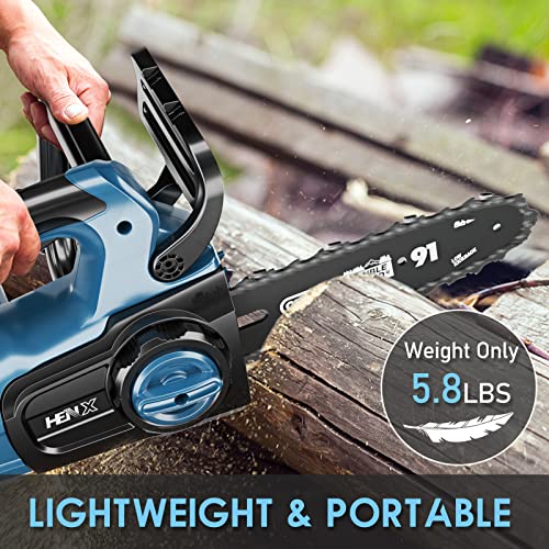 HENX 8Inch Cordless Chain Saw 20V Max Lithiumion, ToolFree Chain