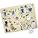 Wooden Chunky Puzzle Profession People Pieces - Learning Educational Puzzle Board with Free Standing Pieces for Toddlers & Kids (10 pcs) Gleeporte