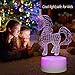 3D Led Illusion Lamp,Unicorn 3D Night Light,Touch Table Desk Light with Remote Control， Perfect Gifts Toys for Children Kids
