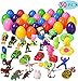 QIJUN Easter Eggs 30 Surprise Eggs with 30 Mini Toys Filled with Novel Assemble Toys Boy and Girl Party Favor