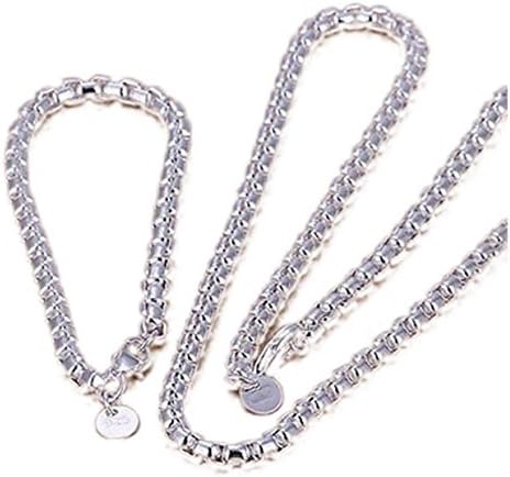 Fashion 925 Sterling Silver Chain Girl Beautiful Necklace With Pendant