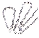 Fashion 925 Sterling Silver Chain Girl Beautiful Necklace With Pendant