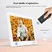 Andoer Digital Photo Frame 13″ HD 1920X1080 IPS Screen Support Calendar/Clock/MP3/Photos/1080P Video Player with VESA Wall Mounting Bracket, 8GB Memory Card, Remote Control (White)thumb 2