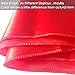 Gold Fortune 10-Pack Red Satin Chair Sashes - 7x108 Inch Wedding Chair Bows for Banquet, Party Decorations, Thanksgiving Event - Adjustable Satin Ties for Table Decor (10 Count)