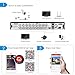 ZOSI 720p 16 Channel Security DVR Recorder, H.264 1080N Hybrid 4-in-1 TVI DVR CCTV System (Analog/AHD/TVI/CVI),Motion Detection,Mobile Remote Control,Email Alarm,No Hard Drive