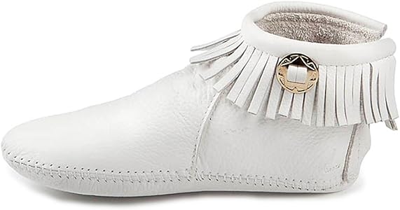 white moccasins boots