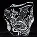Engraved Lead Crystal - Western Dragon.