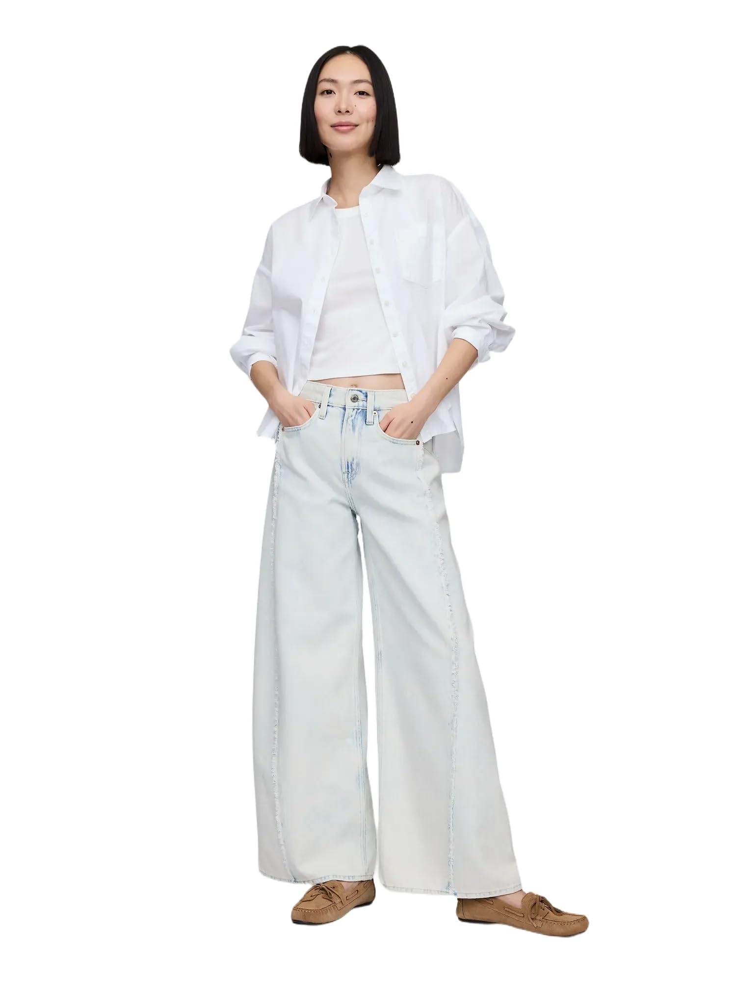 Photo 1 of GAP Womens Baggy Denim Jean Light Wash 30REG