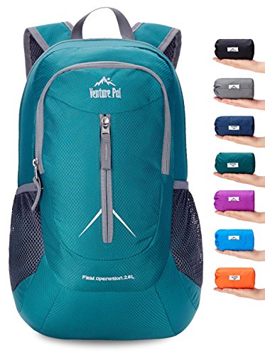 Venture Pal 25L - Durable Packable Lightweight Travel Hiking Backpack Daypack Small Bag for Men Women Kids (Green)
