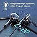 Bluetooth Earphones Sports Wireless Headphones HiFi Stereo Sound Bluetooth V4.2 in-Ear IPX6 Sweatproof Noise Canceling Headsets with Microphone Volume/Music Adjustable for Cell Phones Tablet PC